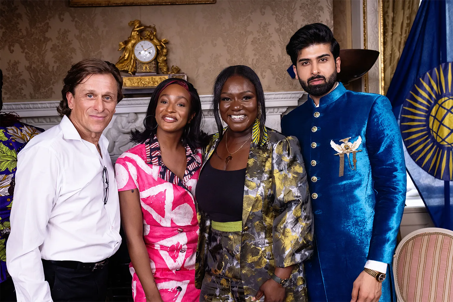 Dj Cuppy and Darasing Khurana Indian actor